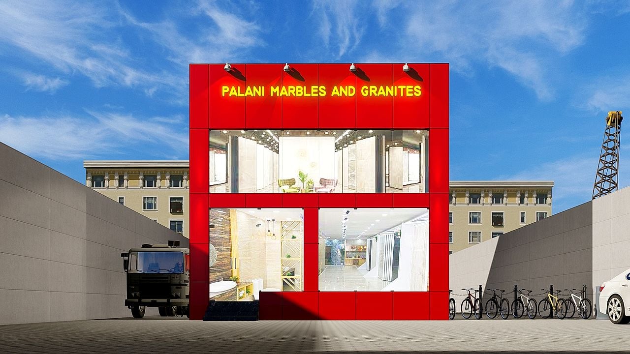 Elevation design option — retail facade