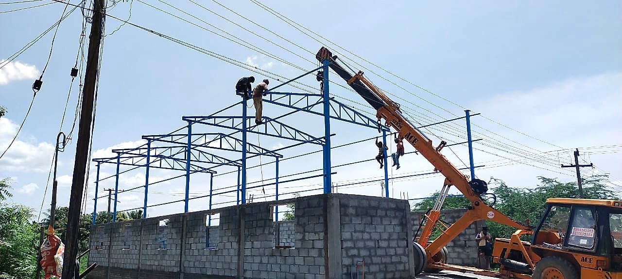 Structural Frame Erection — Structural Steel Fabrication by Boss Fabrication