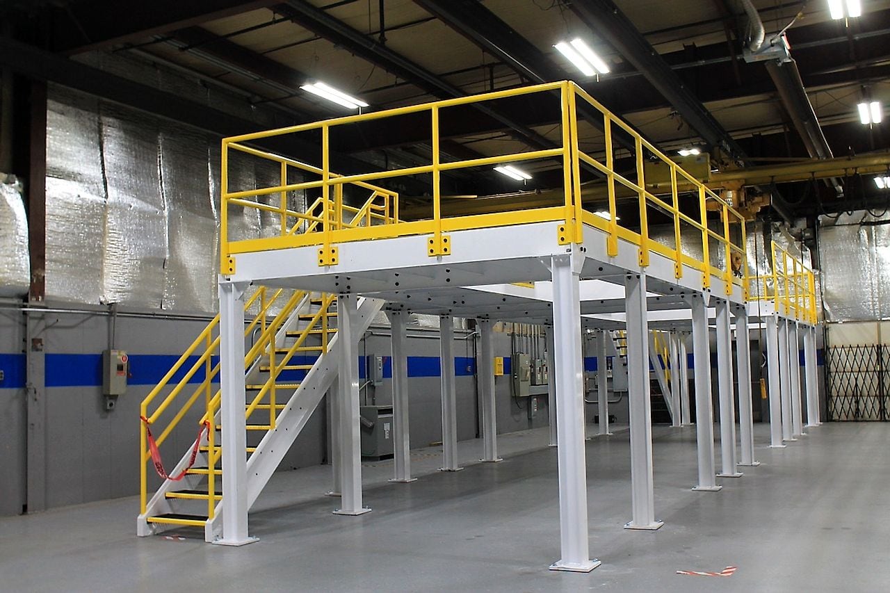 Industrial Mezzanine Platform by Boss Fabrication