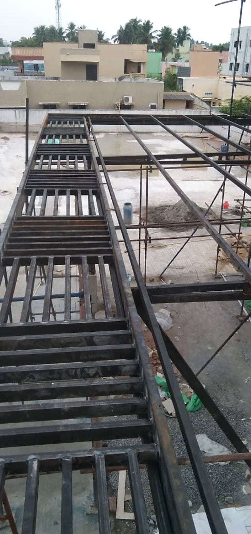 MS Staircase Structure — Structural Steel Fabrication by Boss Fabrication