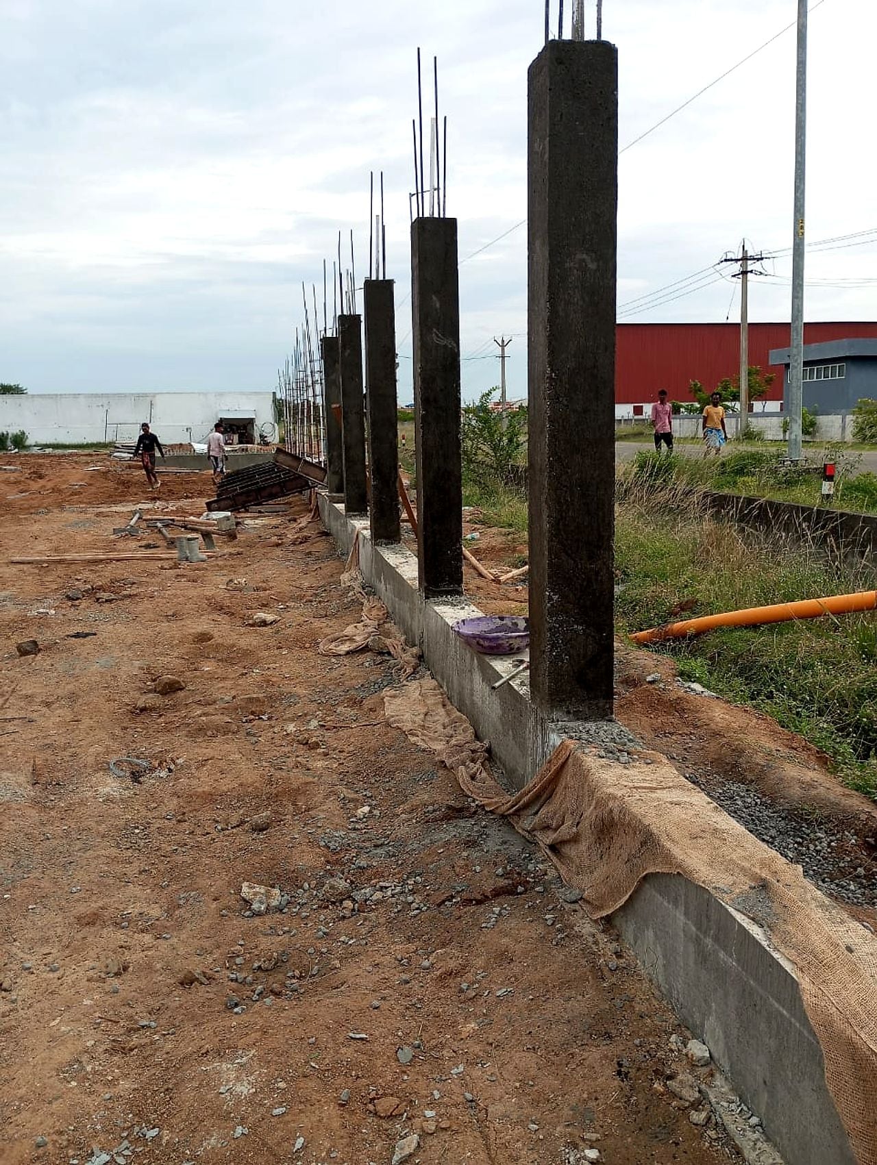 Compound Wall — Columns