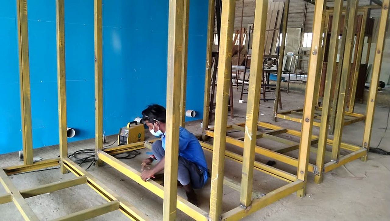 Puff Panel Room — Framing — Puff Panel Rooms & Container Cabins by Boss Fabrication