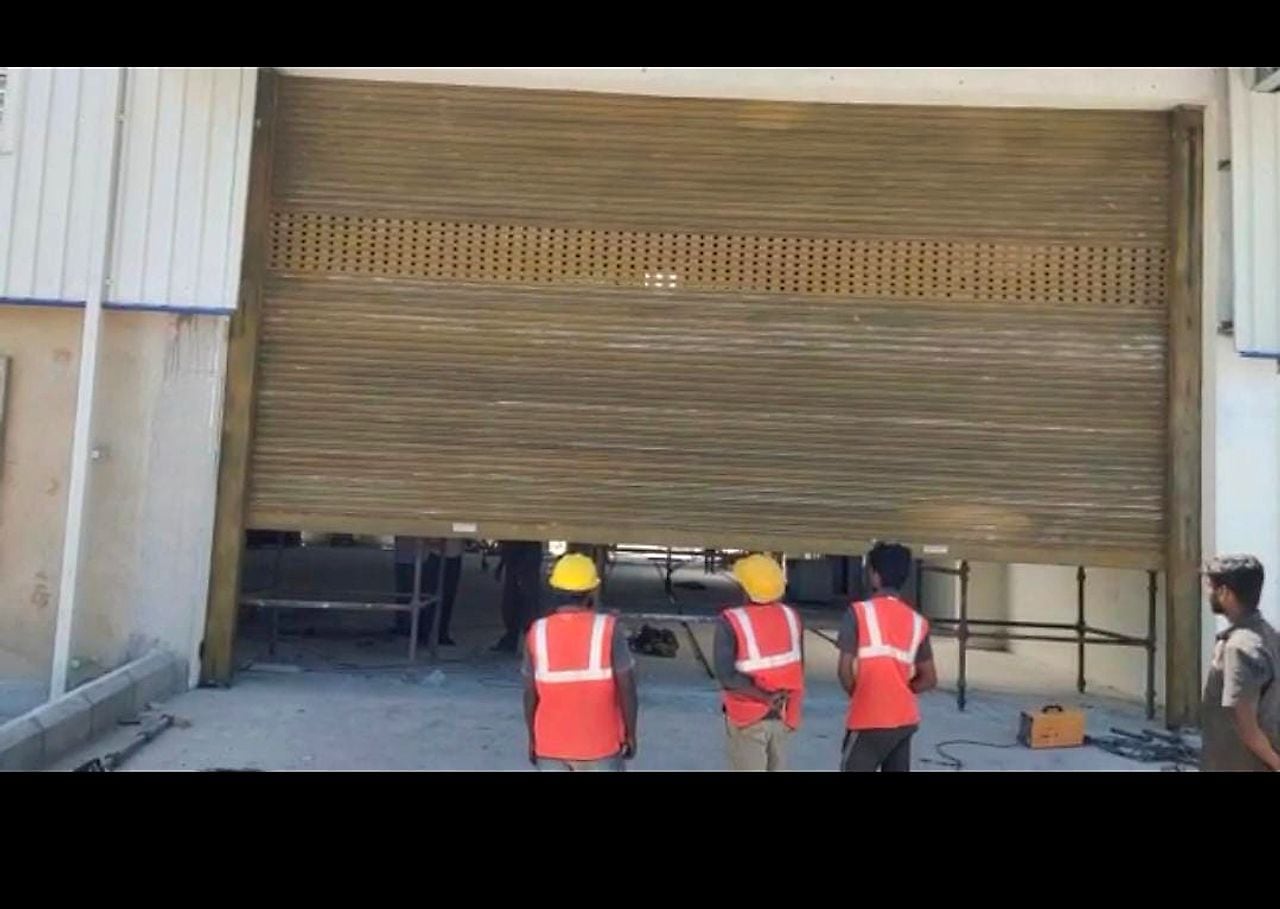 MS Rolling Shutter Installation — Gates, Grills & Rolling Shutters by Boss Fabrication