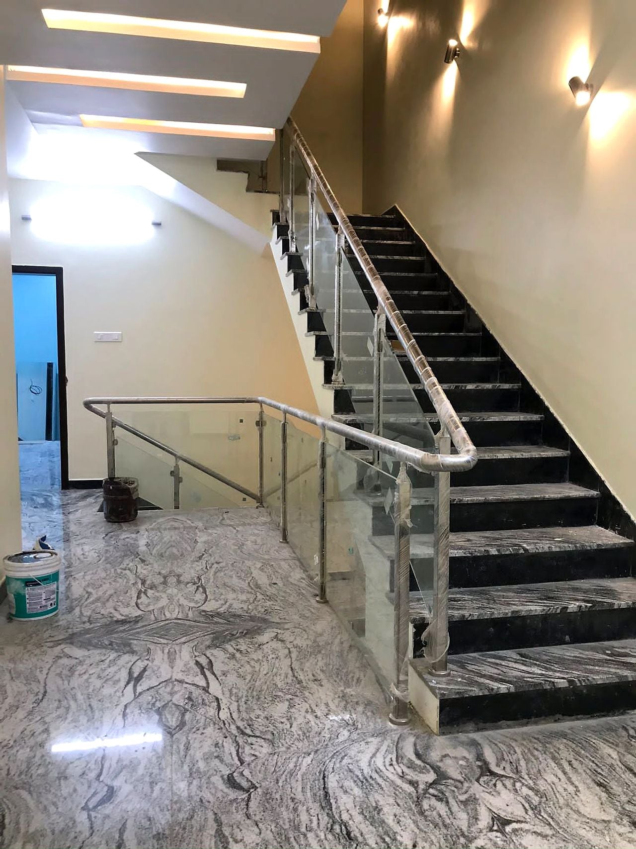 SS & Glass Staircase Railing — SS & Glass Handrails, Staircases by Boss Fabrication