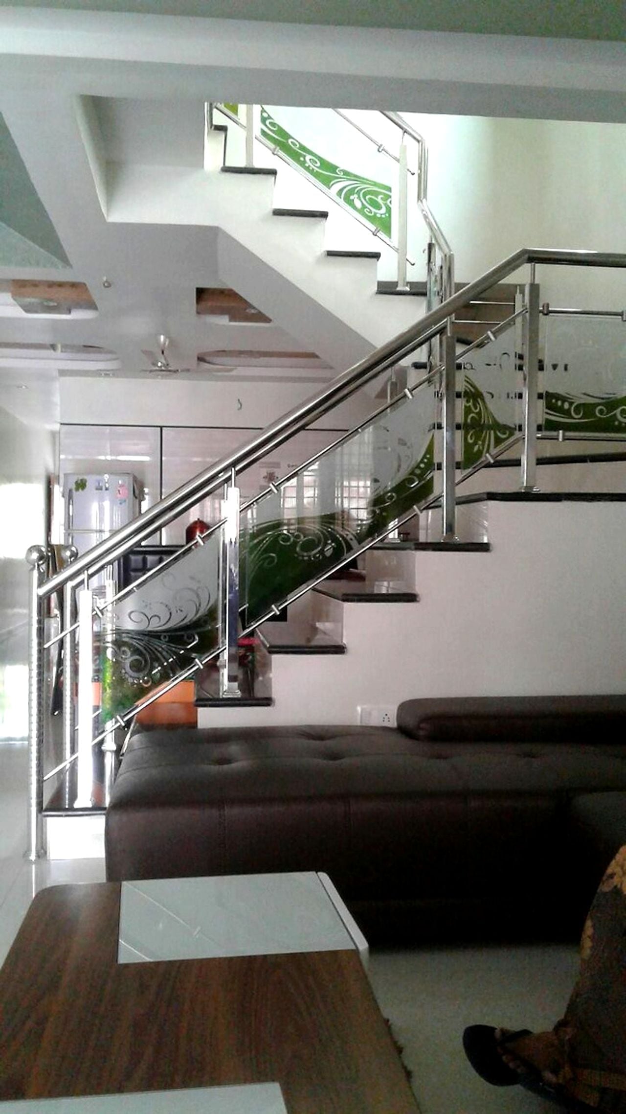 SS Handrail — Interior Staircase — SS & Glass Handrails, Staircases by Boss Fabrication