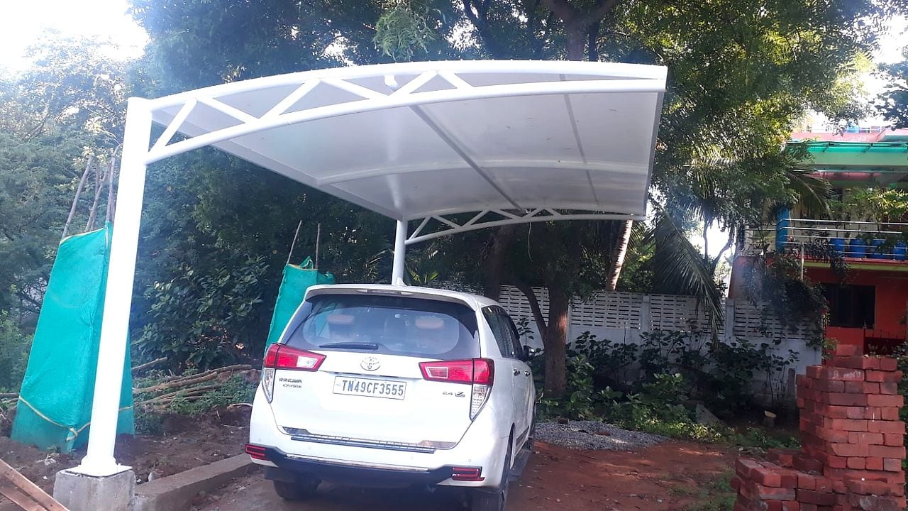 Tensile Car Parking Structure — Tensile Roofing & Car Park Structures by Boss Fabrication