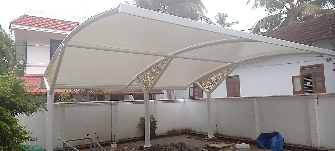 Tensile Roof — Residence — Tensile Roofing & Car Park Structures by Boss Fabrication