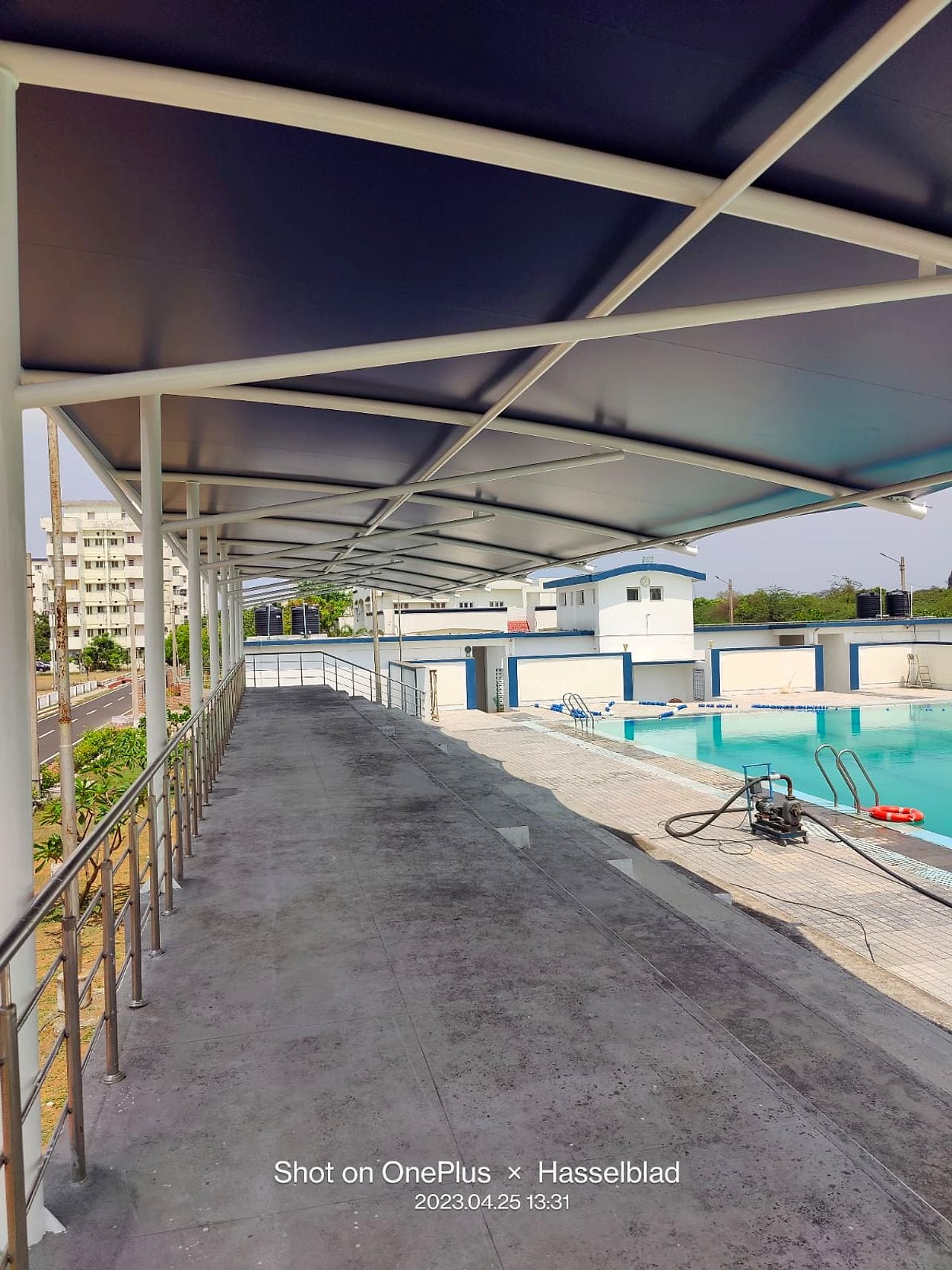 Tensile Walkway Canopy — Tensile Roofing & Car Park Structures by Boss Fabrication