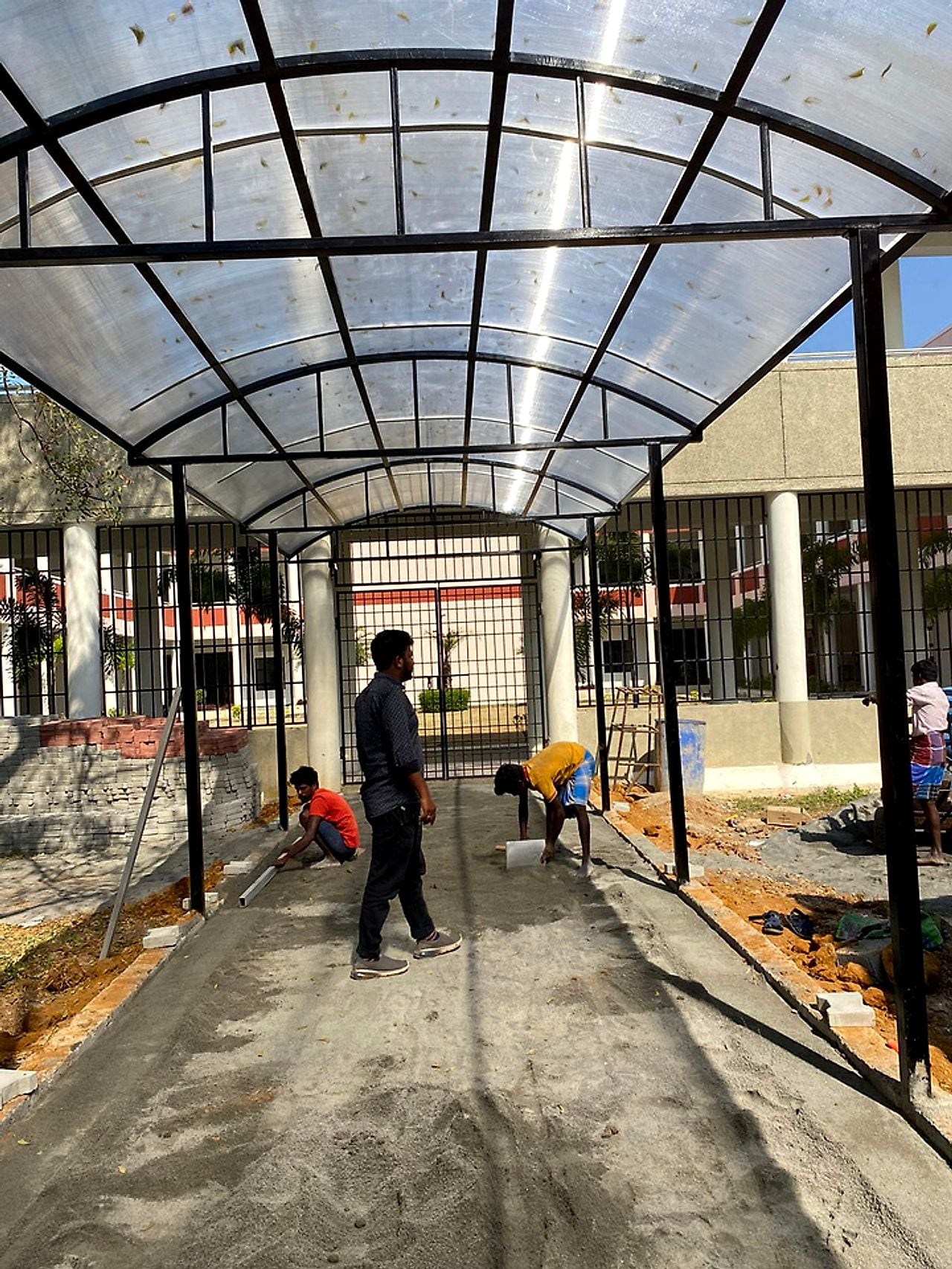 Polycarbonate Walkway Canopy — Glass & Polycarbonate Pergolas by Boss Fabrication